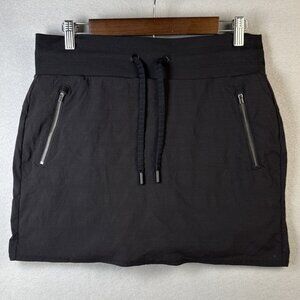Athleta Skort Women Size 8‎ TREKKIE NORTH Mid Rise Skort Rip Stop Pockets Black